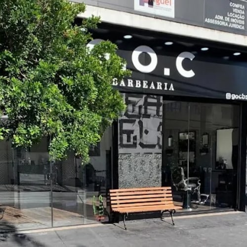Fachada da GOC Barbearia — Unidade Smart